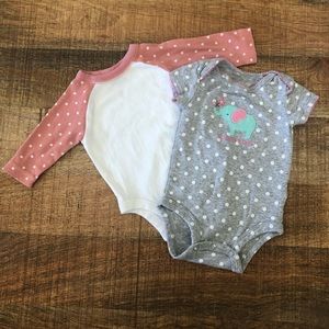 Cute polka dot onesie set